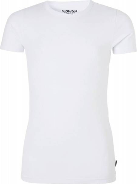 Vingino ! Jongens Shirt Korte Mouw Maat 140 Grijs Katoen/elasthan online kopen