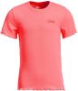 WE Fashion ribgebreid T shirt met borduursels roze online kopen