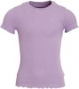 WE Fashion T shirt met ruches lavendel online kopen