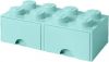 Room Copenhagen LEGO Opberglade 8 Brick Knoppen 2 Laden(Aqua Lichtblauw ) online kopen