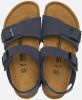 Birkenstock New York Junior Birko Flor BC Narrow Junior Sandaal Marineblauw online kopen