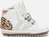 Shoesme BP21S002-B leren babyschoenen met panterprint wit online kopen